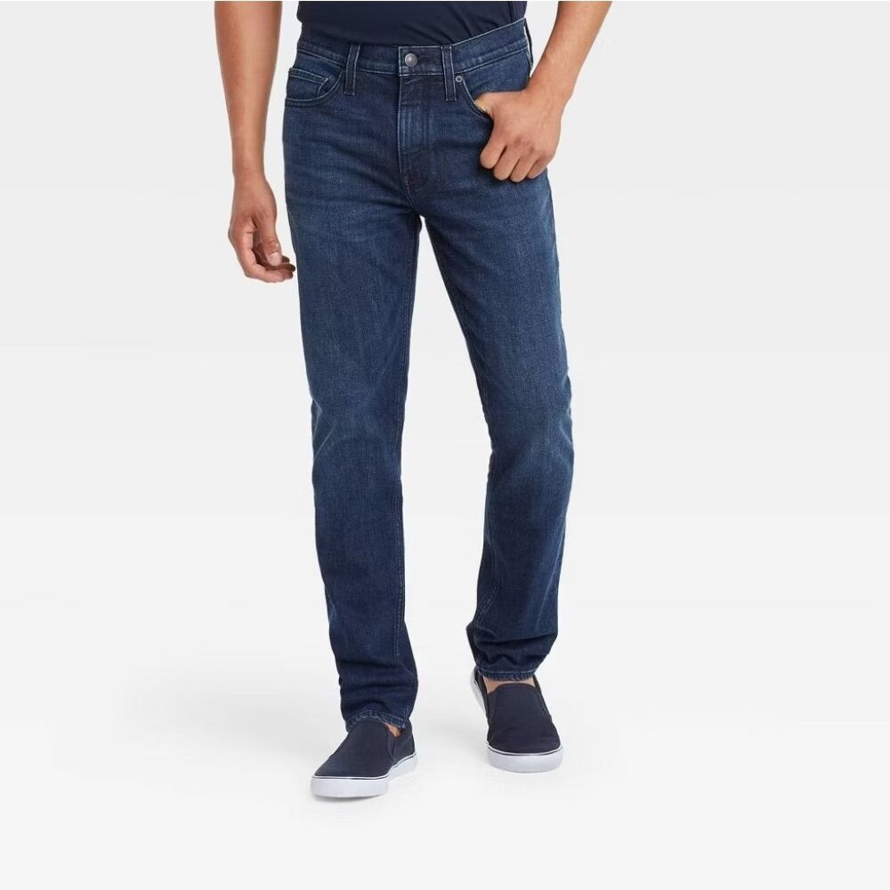 NEW Goodfellow & Co Men's Mid Rise Slim Fit Leg Full Jeans - Brooks